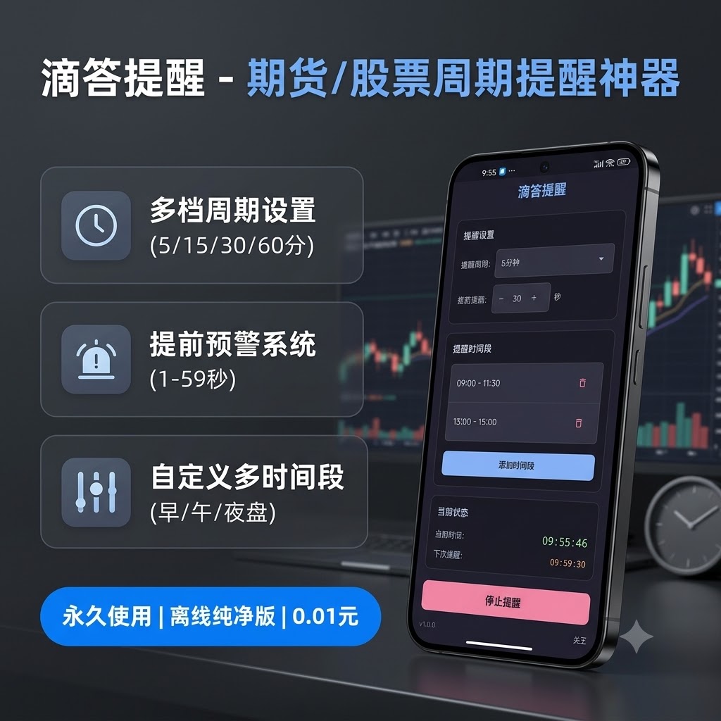 滴答提醒 - 期货股票周期提醒APP